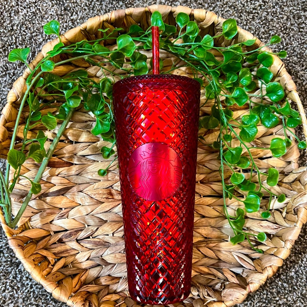 Starbucks Red Jeweled Tumbler ❤️